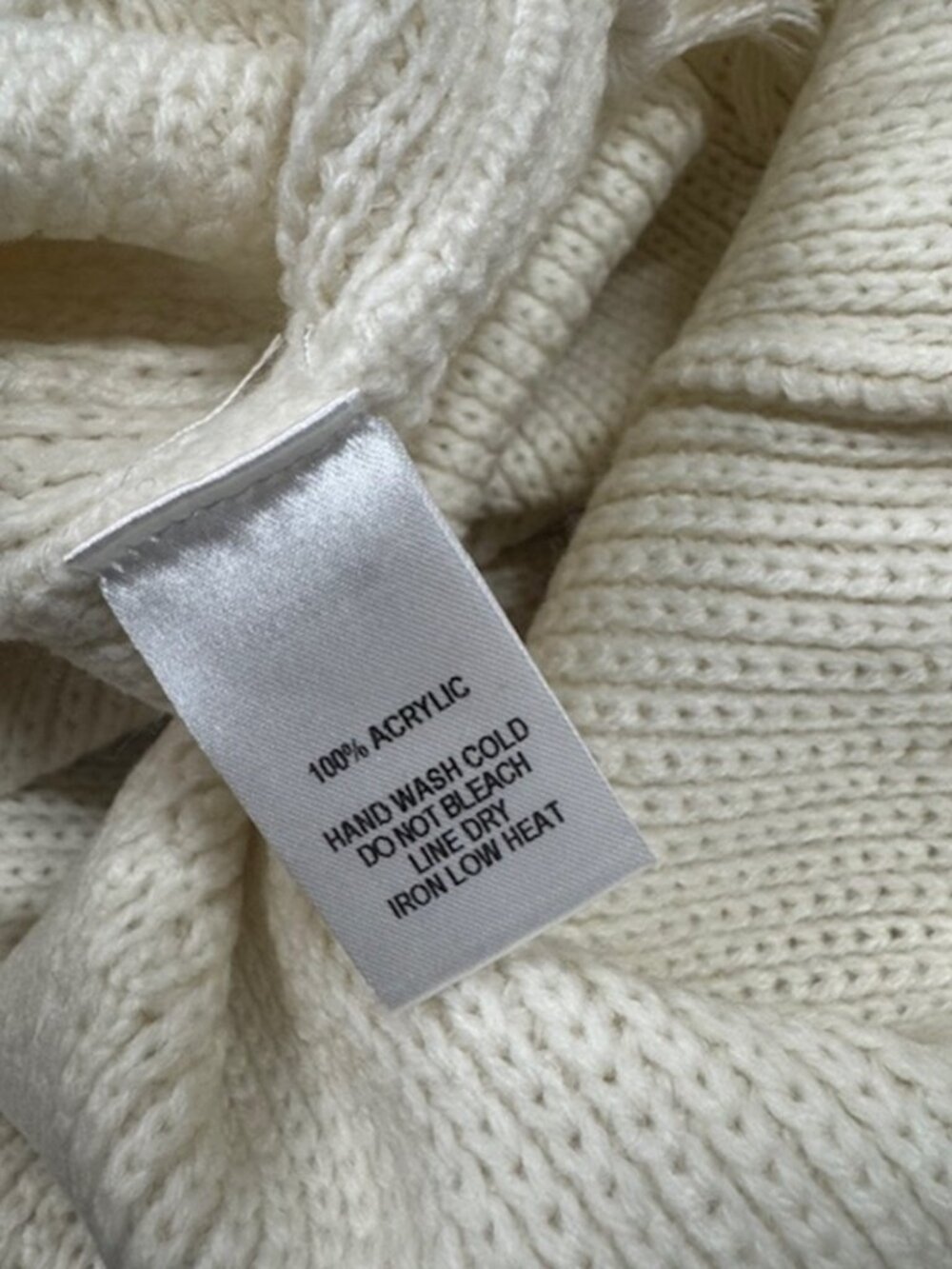 NWT Lulus Del Mar Cream Tasseled Knit Sweater Tank Top (size S) - Picture 9 of 11